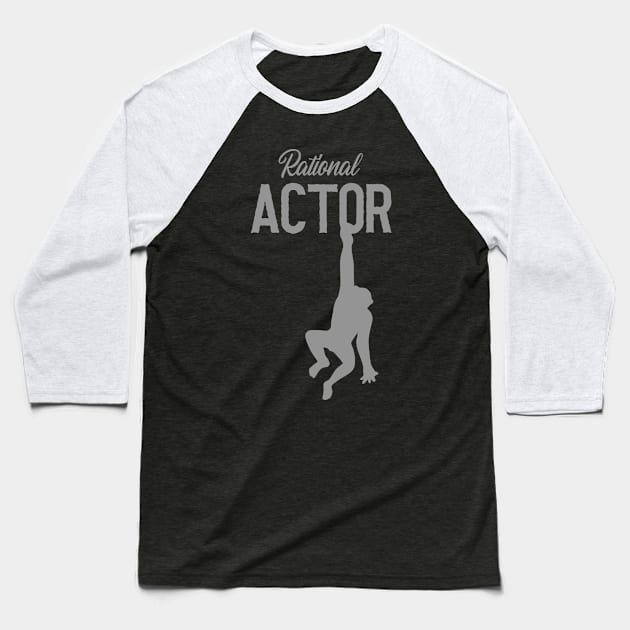 Rational Actor Baseball T-Shirt by The Fanatic